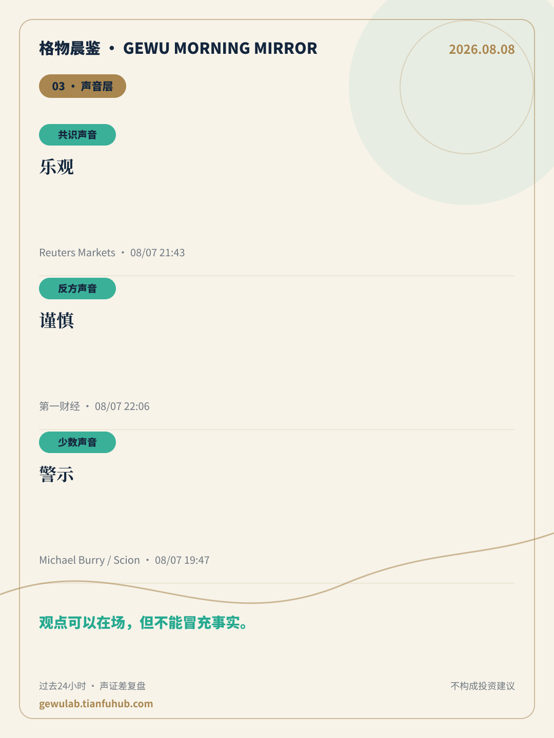 2026-08-08 格物晨鉴 声音层