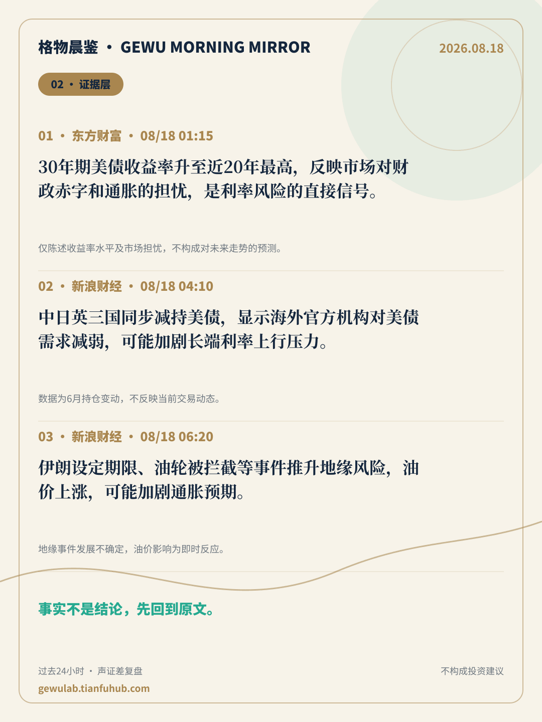 2026-08-18 格物晨鉴 证据层