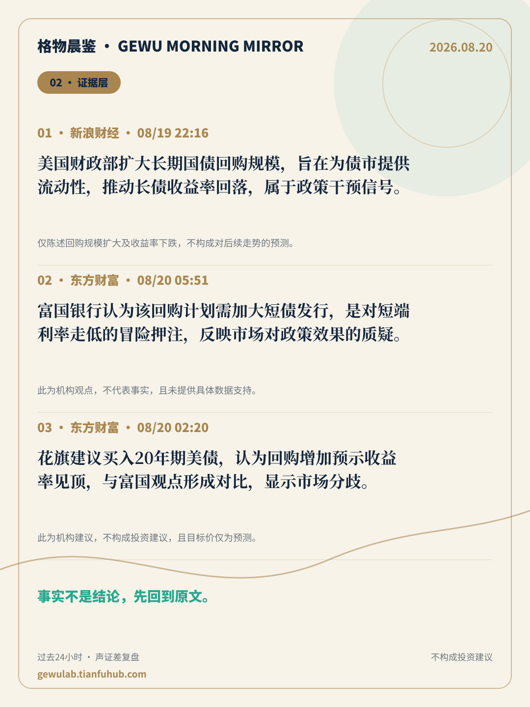 2026-08-20 格物晨鉴 证据层