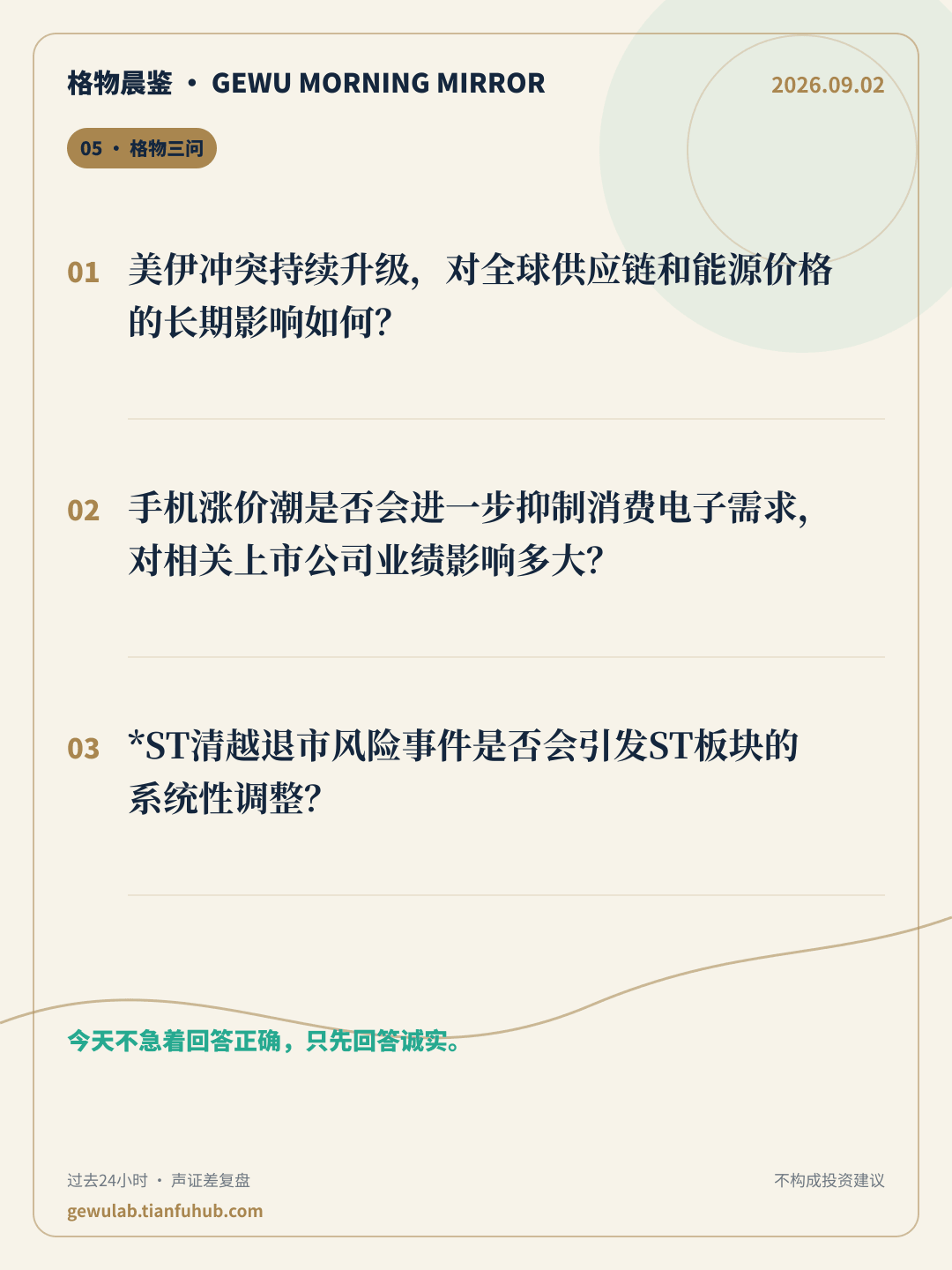 2026-09-02 格物晨鉴 格物三问