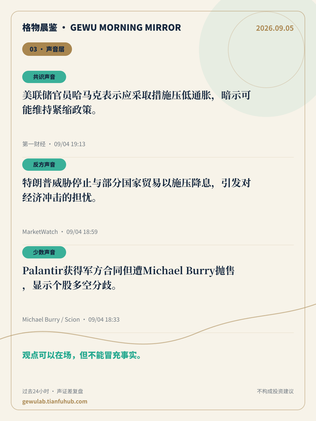 2026-09-05 格物晨鉴 声音层